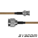 Epcom Jumper con Cable LP142 de 60 cm, con Conectores BNC Macho a N Macho.