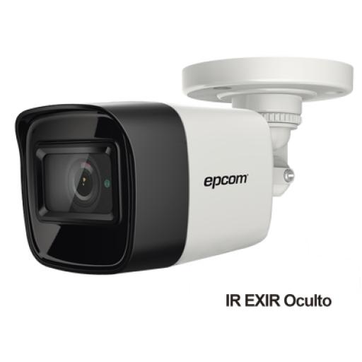 EPCOM PROFESSIONAL Bala TURBOHD 4K (8 Megapixel) / Gran Angular 102° / Lente 2.8 mm / Exterior IP67 / IR EXIR 30 mts / dWDR