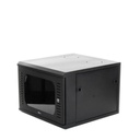 LINKEDPRO BY EPCOM Gabinete para Montaje en Pared, con Puerta de Cristal Templado, Cuerpo Fijo, con 4 Unidades de Rack, de 19in, Fabricado en Acero
