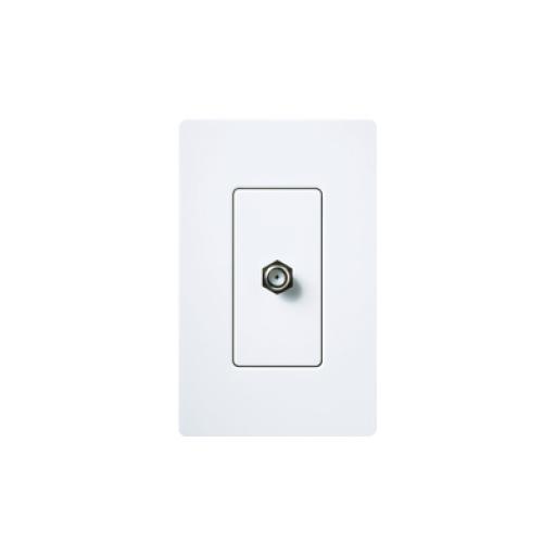 Lutron Adaptador de cable coaxial, de pared para cable de TV.