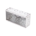 Raco Caja Multigang de 4 Gangs,/ Profundidad de 2-1/2"/ 20 TKO (1/2"- 3/4").