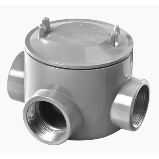 RAWELT Caja con Tapa Tipo GRT de 3/4" (19 mm) / Caja a Prueba de Explosión / Para Áreas Peligrosas con Tapa / Libre de Cobre.