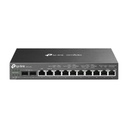 TPLINK Router Omada VPN / SDN Multi-WAN 1G / Switch con PoE y Controlador  / 2 puerto WAN/LAN SFP 1G / 1 Puerto RJ45 WAN / 1 Puerto WAN/LAN RJ45 / 8 Puertos PoE+ LAN RJ45 /  24,980 Sesiones Concurrentes / Administración por Controlador Omada o Stand-Alone