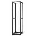 Panduit Rack de Cuatro Postes Estándar de 19", Rieles Con Orificio Para Tuerca Enjaulada, Profundidad Máxima de 41.5 in, 45 Unidades de Rack, Color Negro