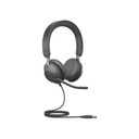 Jabra Jabra Jabra Evolve 2 40SE, Auricular stereo versión MS con aislamiento de ruido, conexión USB-A y indicador de ocupado (Busylight) (24189-999-999) 