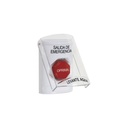 STI Botón Multipropósito, Texto Salida De Emergencia, Llave para Restablecer, Bocina Integrada De Alarma, Tapa De Policarbonato, 2 Relevadores forma C, Interior