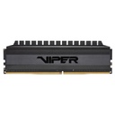 MEMORIA DIMM DDR4 PATRIOT (PVB416G320C6K) VIPER 4BLACKOUT 16GB 3200MHZ (2X8GB), BLACK HEATSINK,CL16