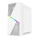 GABINETE ACTECK (AC-935722) DRACO GM450,ATX,FUENTE 500W,2*USB 2.0,RGB,CRISTAL TEMP,BLANCO