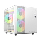 BALAMRUSH GABINETE BALAM RUSH (BR-936040) TANK MINI GI930,MICRO ATX,1*USB 3.0,1*USB C,CRISTAL TEM,MALLA,BLANCO