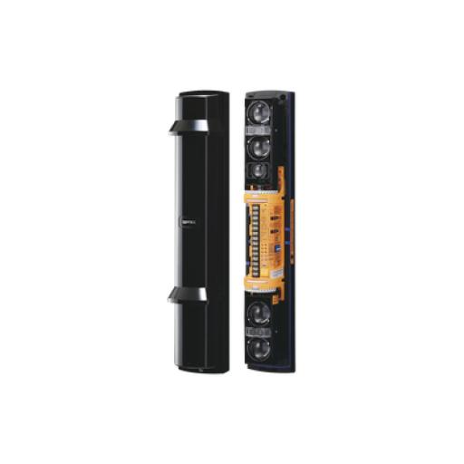 Optex Barrera fotoelectrica de 200 metros 4 rayos  4 canales  doble modulación y transmision automatica de potencia del rayo