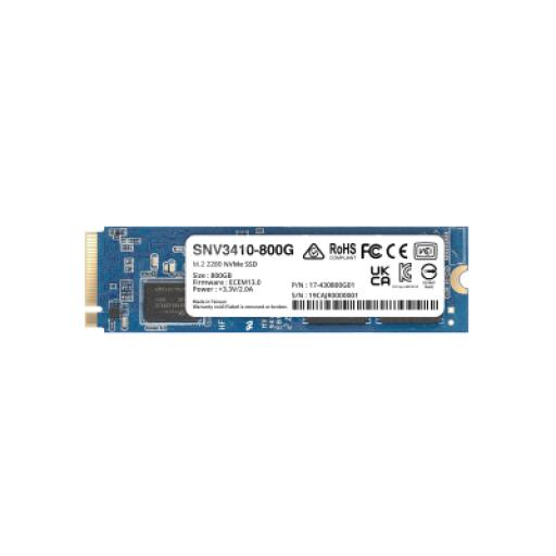 Synology SSD 800GB NVMe M.2 2280, diseñada para Synology NAS con ranuras M.2 integradas
