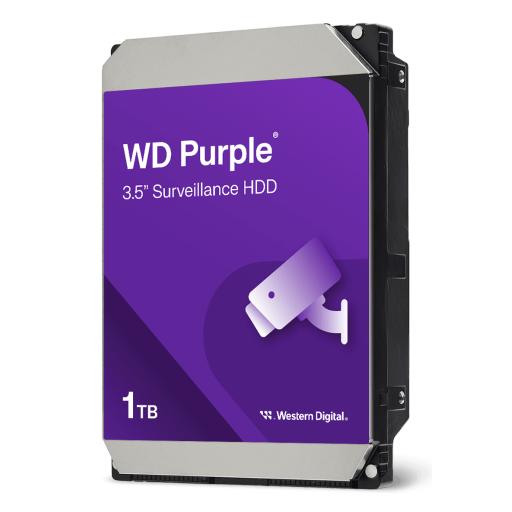 Disco Duro WD Purple de 1 TB / 5400 RPM / Videovigilancia / Uso 24-7