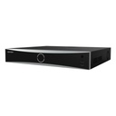 Hikvision Digital Technology NVR 32 Megapixel (8K) / Reconocimiento Facial (Base de Datos) / 32 Canales IP / 4 Bahías de Disco Duro / 16 Puertos PoE+ / HDMI en 8K / ACUSENSE / Soporta POS / Deepin Mind