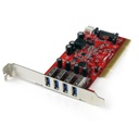StarTech.com TARJETA PCI 4 PUERTOS USB 3.0 HUB CONCENTRADOR INTERNO        .