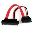 StarTech.com CABLE 15CM ADAPTADOR SLIM LINE SATA A SATA CON CORRIENTE       .