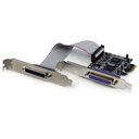 StarTech.com TARJETA PCI EXPRESS PARALELO 2 PUERTOS DB25 1284 SPP EPP ECP PCIE