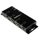 StarTech.com HUB CONCENTRADOR USB A SERIAL RS232 DB9 DE 4 PUERTOS DE RIEL DIN