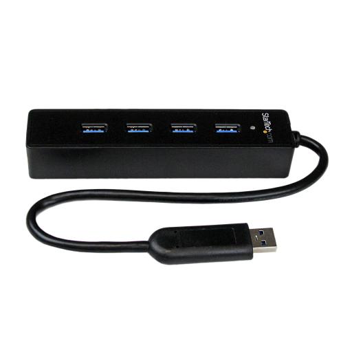 StarTech.com CONCENTRADOR HUB USB 3.0 4 PUERTOS PORTATIL NEGRO