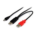 StarTech.com CABLE DE 1.8M USB EN Y PARA DISCOS EXTERNOS 2X USBA A 1X MIN.B