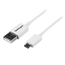 StarTech.com CABLE 1M MICRO USB B A USB A ADAPTADOR BLANCO TELEFONO       .