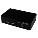 StarTech.com CONMUTADOR SWITCH PROFESIONAL KVM 2 PUERTOS DISPLAYPORT USB