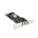 StarTech.com TARJETA PCI EXPRESS 4 PUERTOS USB 3.0 QUADBUS SATA LP4 UASP