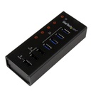 StarTech.com HUB CONCENTRADOR USB 3.0 DE 4 PUERTOS Y 3 DE CARGA 1A Y 2A