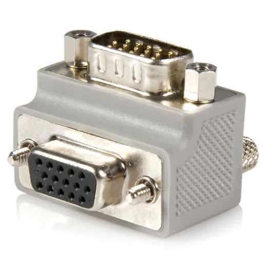StarTech.com ADAPTADOR DE CABLE VGA A VGA TIPO 2 ACODADO A LA DERECHA M A .