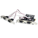 StarTech.com TARJETA ADAPTADORA PCI EXPRESS PCIE 4 PUERTOS SERIAL RS232 DB9 .