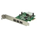 StarTech.com ADAPTADOR TARJETA PCI EXPRESS FIREWIRE 800/400 3 PUERTOS 1394AB