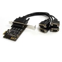 StarTech.com TARJETA ADAPTADORA PCI EXPRESS 4 PUERTOS SERIAL MULTICONECTOR  .