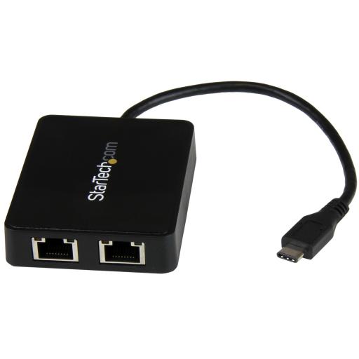 StarTech.com ADAPTADOR DE RED USB-C CON 2 PUERTOS ETHERNET GIGABIT