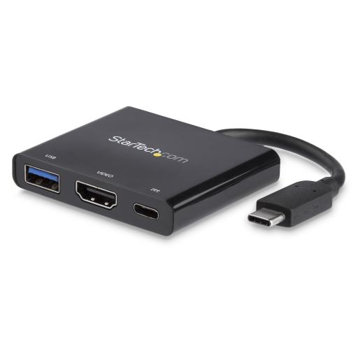StarTech.com ADAPTADOR MULTIFUNCION USB C 4 HDMI CON POTENCIA Y USB A