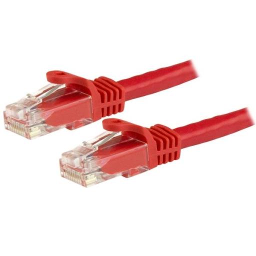 StarTech.com CABLE DE RED GIGABIT CAT6 UTP DE 15M SNAGLESS ROJO            .