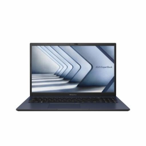NB ASUS B1 B1502 15.6IN CORE I7-1255U INTEL UHD W11P 16GB 512SSD ASUS ExpertBook B1 B1502 B1502CBA-i716G512-P2, Procesador Intel Core i7-1255U (12MB Cache, 4.7 GHz, 10C/12T), 16GB RAM, 512GB SSD PCIe 4.0 M.2 NVMe, Intel UHD Graphics, 15.6" FHD (1920 x 1080), Pantalla Antirreflejante, Audio Certificado por Dirac, Wi-Fi 6 (Dual Band 2*2), Bluetooh 5.3, Windows 11 Pro, Color Star Black, Certificación Grado Militar (US MIL-STD 810H), Teclado en Español, Con teclado numerico (Num-Key), 1x USB 3.2 Gen 2 Type-C support display / power delivery, 1x USB 3.2 Gen 1 Type-C support power delivery, 1x USB 3.2 Gen 1 Type-A, 1x USB 2.0 Type-A, 1x RJ45 Gigabit Ethernet, 1x HDMI 1.4, 1x 3.5mm Combo Audio Jack.