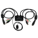 StarTech.com SWITCH CONMUTADOR KVM 2X HDMI USB AUDIO CON CABLES