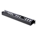 StarTech.com PANEL CANALETA HORIZONTAL 1U CON CUBIERTA RACK