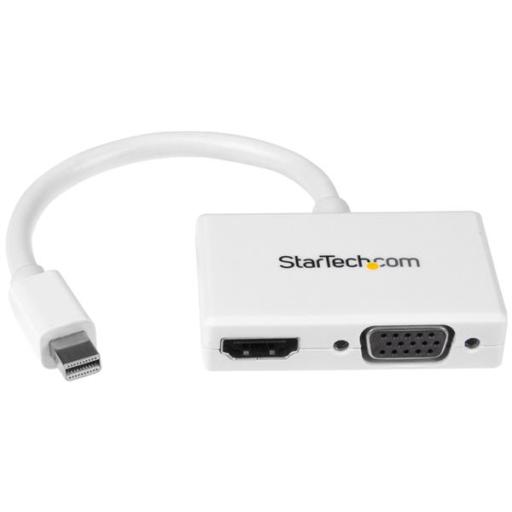 StarTech.com ADAPTADOR CONVERTIDOR MINI DISPLAYPORT A HDMI O VGA BLANCO .