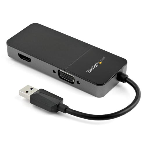 StarTech.com ADAPTADOR DE VIDEO USB 3.0 A H DMI Y VGA - 4K 30HZ - MULTIPUERTOS