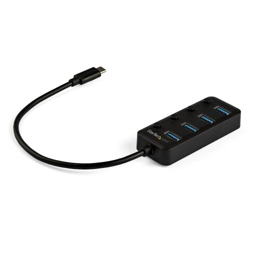 StarTech.com HUB USB TIPO C DE 4 PUERTOS USB-A CON INTERRUPTORES