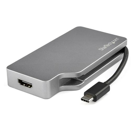StarTech.com ADAPTADOR MULTIPUERTOS USB-C DE VIDEO 4K 60HZ GRIS ESPACIAL