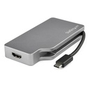 StarTech.com ADAPTADOR MULTIPUERTOS USB-C DE VIDEO 4K 60HZ GRIS ESPACIAL