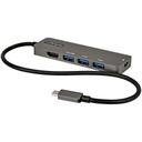 StarTech.com DOCKING STATION USB-C HDMI 4K 60HZ PD DE 100W HUB 4 PUERTOS