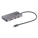 StarTech.com ADAPTADOR MULTIPUERTOS USB-C A 2X HDMI PD 100W HUB USB RED