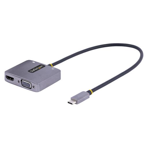 StarTech.com ADAPTADOR DE VIDEO USBC A HDMI VGA 4K HDR PD 3.0 DE 100W
