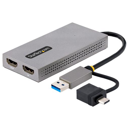 StarTech.com ADAPTADOR CONVERTIDOR USB 3.0 A 2 PANTALLAS HDMI WINDOWS/MAC