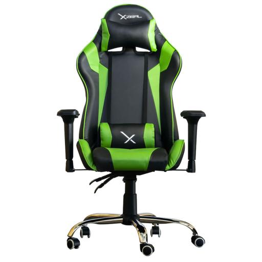 Stylos SILLA GAMER XZEAL XZ10 VERDE PV C/160GRADOS/SOPORTE LUMBAR/SUPERIOR