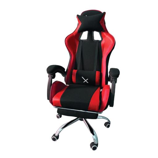 Stylos SILLA GAMER XZEAL XZ52 C/REPOSA PIES ROJO FOAM PISTON CLASE 3