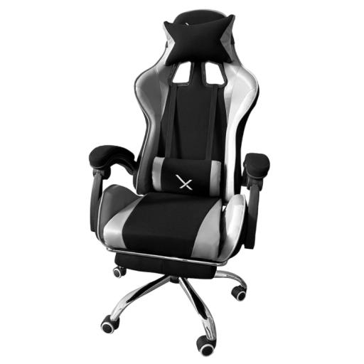 Stylos SILLA GAMER XZEAL XZ52 C/REPOSA PIES BLANCO FOAM PISTON CLASE 3