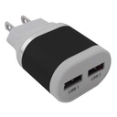 Data Components CARGADOR USB DE PARED 2 PUERTOS V2.0 BROBOTIX NEGRO